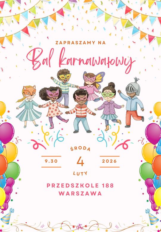 Bal Przebierańców - Zawody w Przedszkolu 188