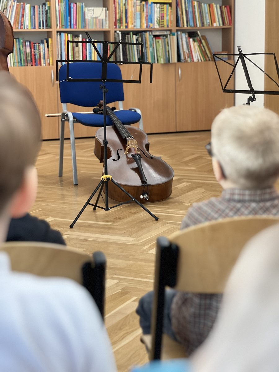 Koncert Filharmonii Narodowej Pięciu wspaniałych w Przedszkolu Specjalnym nr 188