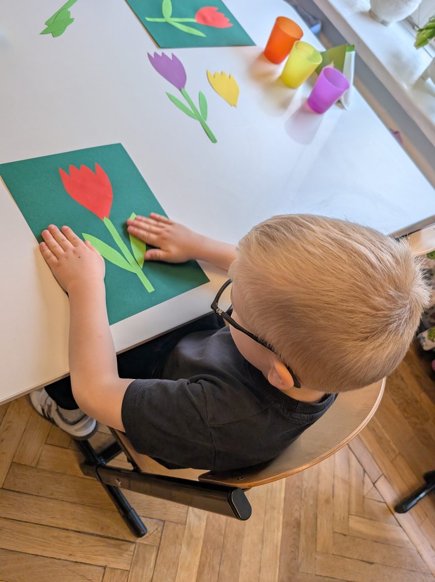 Praca plastyczna Tulipan — grupa Motylki