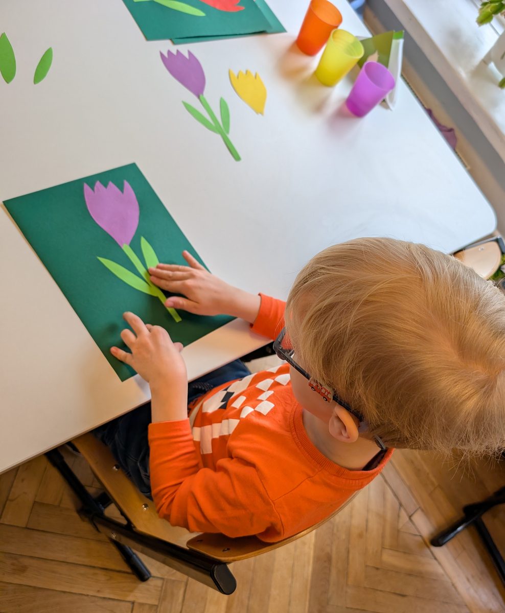 Praca plastyczna Tulipan — grupa Motylki