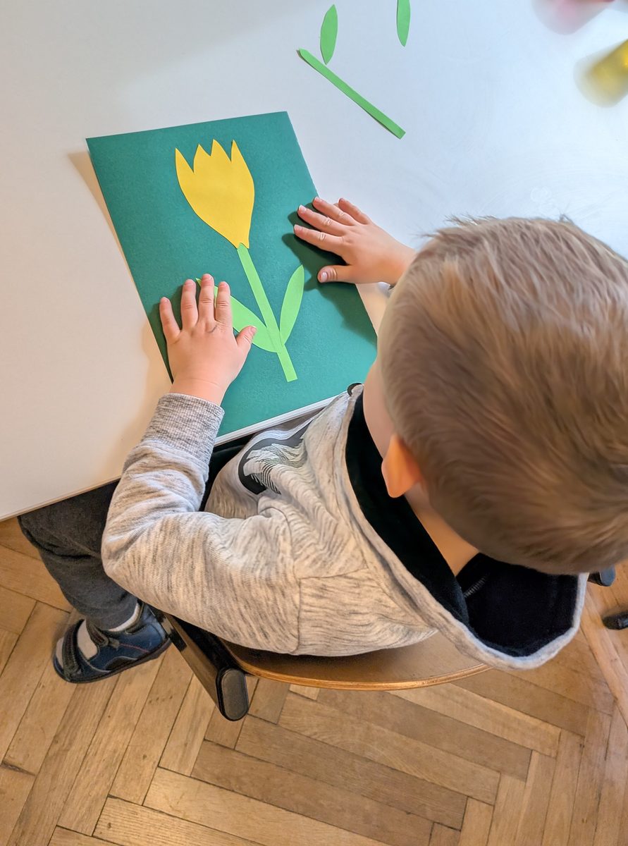 Praca plastyczna Tulipan — grupa Motylki