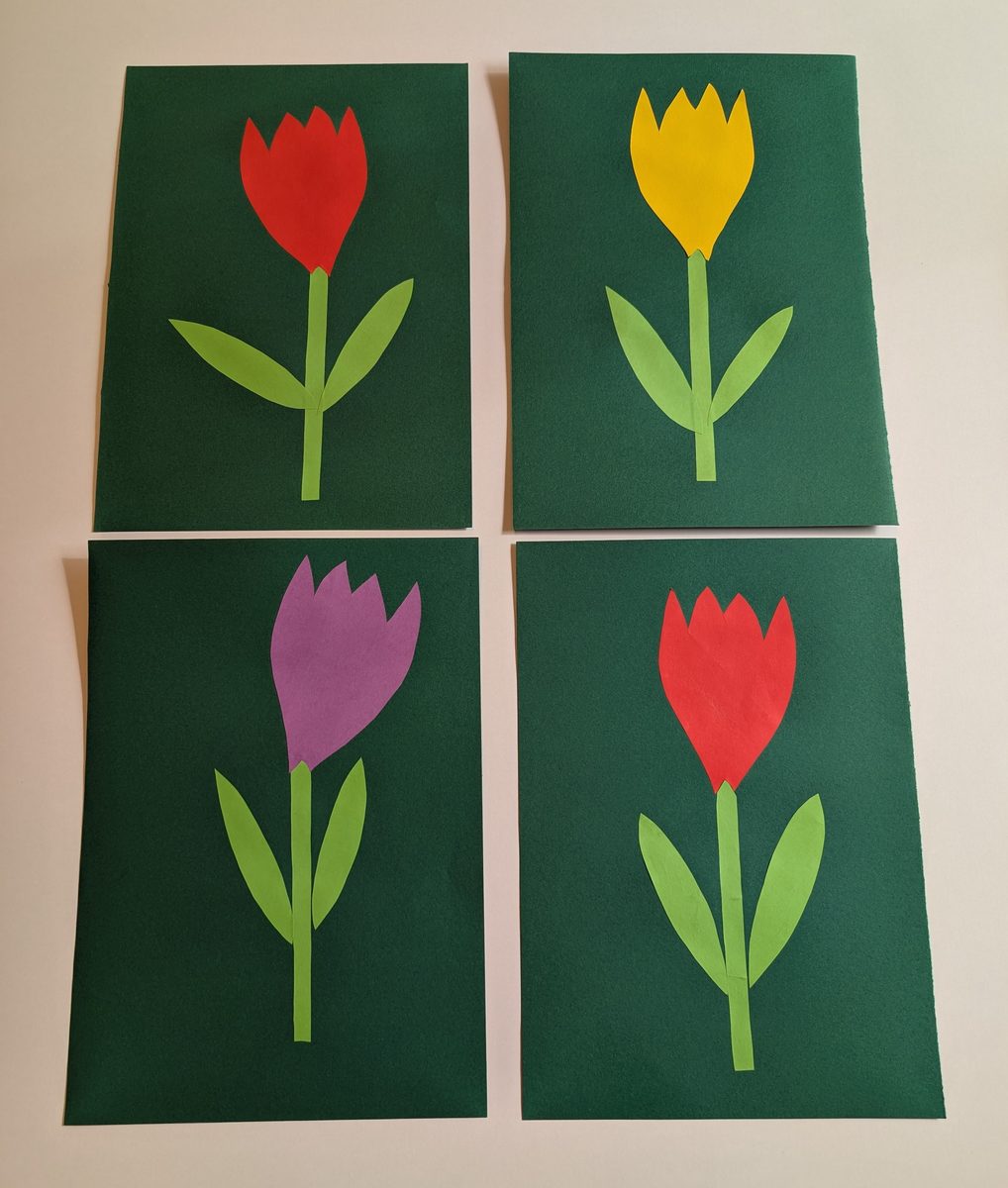 Praca plastyczna Tulipan — grupa Motylki